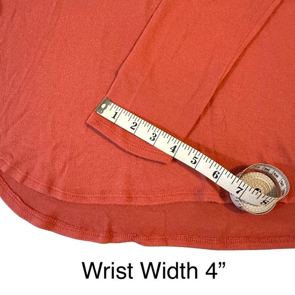 Women’s Old Navy Long Sleeves Crew Neck Sweater Bright Orange Shade NWOT - Picture 8 of 16